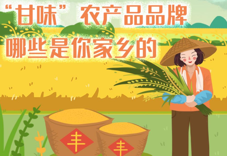 一圖帶你了解“甘味”農(nóng)產(chǎn)品品牌 ，哪些是你家鄉(xiāng)的？