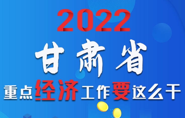 【甘快看·圖解】速覽！2022甘肅省重點(diǎn)經(jīng)濟(jì)工作要這么干！