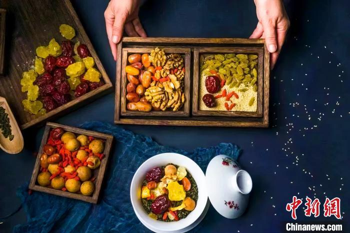 2023年5月，拍攝的臨夏蓋碗茶所需原料。(資料圖)臨夏市融媒體中心供圖